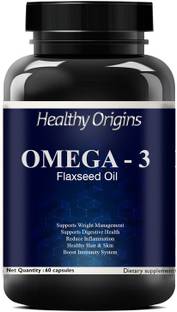 Healthy Origins Flax Seed Oil Capsules | Flax Seed Capsule | Omega 3 Capsule