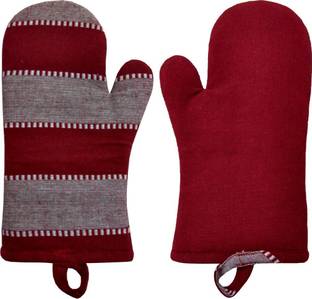 New Ladies Zone Maroon Polycotton Kitchen Linen Set