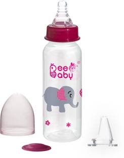Beebaby Advance Plus Slim Neck Anti-Colic Feeding Bottle to Sippy Bottle Starter Kit with Extra Silicone Sippy Spout - 250 ML Pink - 250 ml