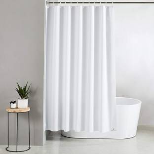 KUBER INDUSTRIES 216 cm (7 ft) PVC Semi Transparent Shower Curtain Single Curtain