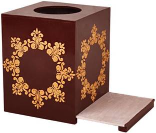Lal Haveli 1 Compartments MDF tissue paper holder for dining table