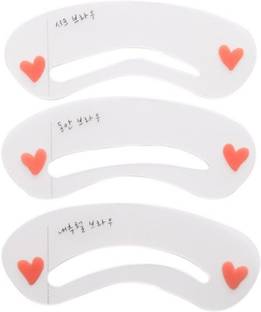 AlexVyan Eyebrow Template 3 Pcs Different Style Reusable Eyebrow Card Stencil Eye Brow Grooming Shaping Template Make Up - Set of 3 Pieces for Women Girl Ladies Eyebrow Stencil