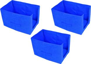 SH NASIMA MANUFACTURER 8582 plan 3 Piece Non Woven Shirt Stacker Wardrobe Organizer Set of (3) R.BLUE 5630