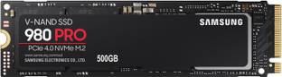 Samsung 980 Pro 500 GB Laptop, Desktop Black PCIe NVMe Internal Solid State Drive (SSD) (MZ-V8P500BW)