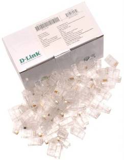 D-Link 100pc RJ45 LAN Modular Plug CAT5 Connector UTP Network Plug LAN Module Plugs Lan Adapter
