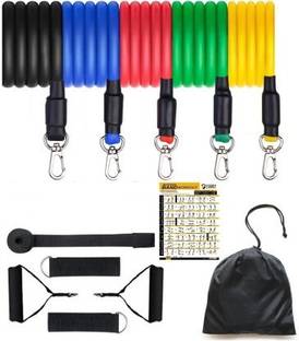 GJSHOP Resistance Bands Pull Rope Pilates Fitness home gym kit toning tube Resistance Tube