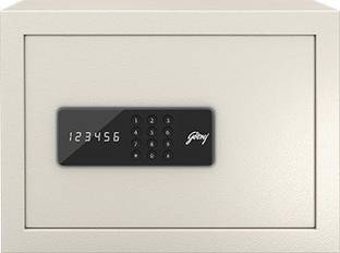 Godrej 15 Liters Digital Electronic Safe Home Locker- Ivory, Weight - 9 KG, Capacity- 15 Liters Safe Locker Safe Locker