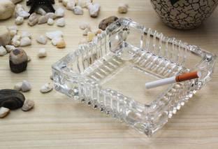 Swastik Housewares Glass Ashtray For Decorated White Glass Ashtray