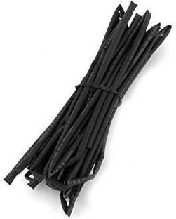 Tech Sales Polyolefin Heat Shrink Tube 5mm (10 Meter) Black Heat Shrink Cable Sleeve