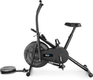 Smile Fitness Air Bike Fitness Exercise Cycle For Home Moving Handles Exercise bike with Twister Dual-Action Stationary Exercise Bike