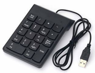 VVG TRADERS Wireless Numeric Keypad Slim Mini Number Pad Keyboard 18 Keys Numpad for iMac/Mac Pro/MacBook/MacBook Air/Pro Surface Pro Laptop PC Wired Number Pad