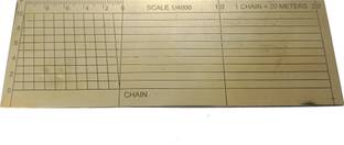 Simrah DIAGONAL SCALE WITH 1/400 SCALE Ruler