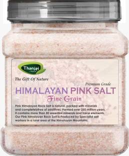 THANJAI NATURAL Himalayan Pink Salt Fine Grain (Powder) 900g Jar X 4 100% Natural Premium Quality - for Weight Loss / Healthy Cooking / Himalayan Pink Salt