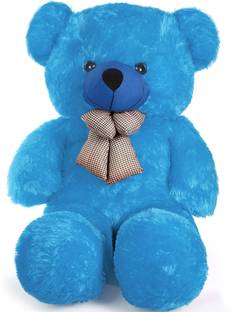 BRITT TEDDYBEAR Soft And Plush 2 Feet Blue Color Standing Foot Paw Printed Blue Teddy Bear Stuffed Toy - 60 Cm - 60 cm Blue  - 60 cm