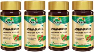 ZANDU Ashwagandha IMMUNITY BOOSTER (Pack of 4, 4*60 Tablets)