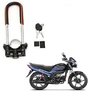 BRPEARl Bike Front Shocker Wheel Lock-110 Bike Front U-Type Anti Theft Wheel Lock For Hero Passion Wheel Lock