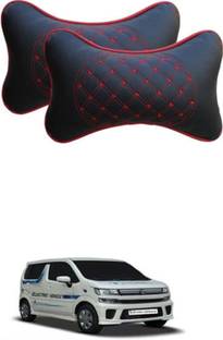 RONISH Red, Black Leatherite Car Pillow Cushion for Maruti Suzuki