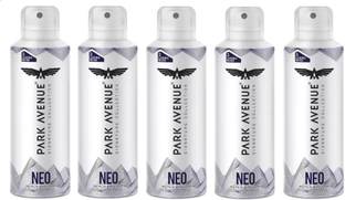 PARK AVENUE Neo Body Spray For Men 150 Ml Pack Of 5 w2w Deodorant Spray  -  For Men