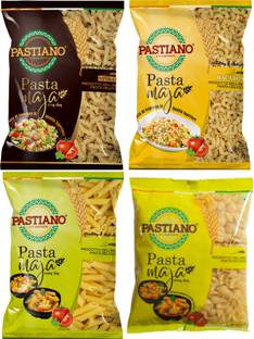 PASTIANO 4 shapes of pasta- Macaroni, Penne, Fusilli, Shells Elbow Macaroni, Macaroni, Shell, Penne, Spirali, Fusilli Pasta