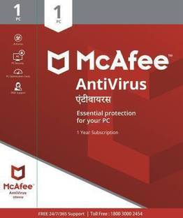 McAfee Anti-virus 2 User 1 Year