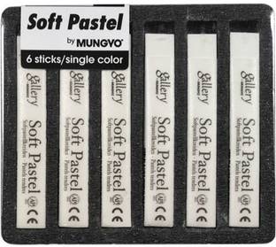 Mungyo Gallery Artists' Soft Pastel Square Shaped - White - Pack of 6