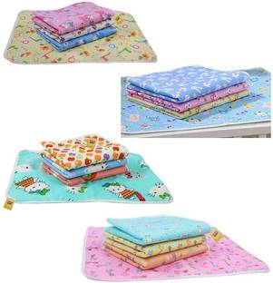 Fareto New Born Baby Care Nappy Changing Plastic Sheets(Pack of 16)