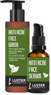 Luster Cosmetics Anti Acne Face Wash & Face Serum