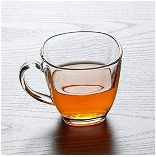 WHOLESALE BAY Pack of 6 Glass Transparent Glass Cup Tea & Coffee