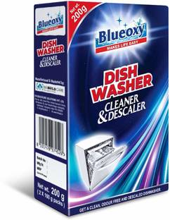 Blueoxy Dishwasher Cleaner & Descaler | Cleans, Descales & Disinfects 200 gms – Pack contains 2 pouches | Remove hard water build up lime scale & rust, leaves dishes & glass ware spot free. Get a clean, Odour free & Descaled Dishwasher. Dishwashing Detergent