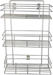 Daaduji Utensil Kitchen Rack Steel Creation / Multipurpose Wall Mountable Kitchen Storage Rack Containers