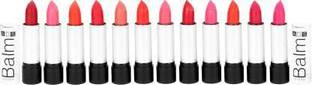 ads BEAUTY FLY Best Waterproof Matte Plumping lipstick with vitamin A& E , Anti-Ageing formula , set of 12 ( multicolor) (Multicolor, 3.5 g)