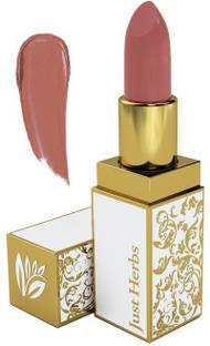 Just Herbs Ayurvedic Herb Enriched Peachy Coral Matte Lipstick for Lip Moisturizin