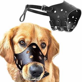 Sip Muzzle Basket Design Anti-Biting Adjusting Straps Mask for Dog(Size-7-10 Inch) Medium Strips Dog Muzzle