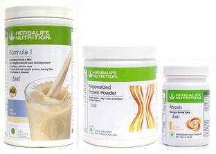 HERBALIFE F1 KULFI+ PP 200 G+AFRESH GINGER FOR Weight Loss Plant-Based Protein
