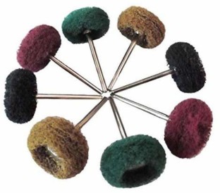 10pc 22mm Wool Yarn Polishing Buffing Wheel Brush 2.35mm Shank Craft Rotary Tool 