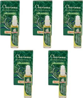 Sugandhim Roll On Charisma 8 ml Pack of 5 Floral Attar