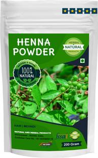 NATURAL AND HERBAL PRODUCTS Henna Powder (Mehndi, Lawsonia Inermis) For Hair Care and Mehndi- 200Gram