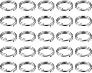 DIY Crafts Small Key Rings Bulk Split Rings Organization for Keychain Lanyard Hanging Nail Files, Label Tags, Foldable Scissors, Keys & Other Small Things Key Chain