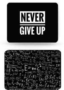 SMULY MOUSEPAD COMBO PACK OF 2 ( E MC AND NEVER GIVE UP Mousepad