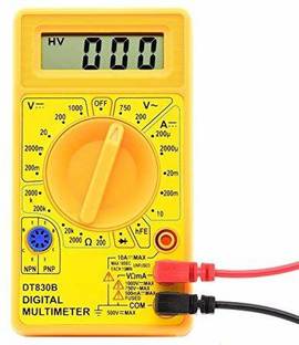 ECSTATIC General Purpose AC/DC Hand-held Digital Multimeter with Diode Transistor Test Function Digital Multimeter