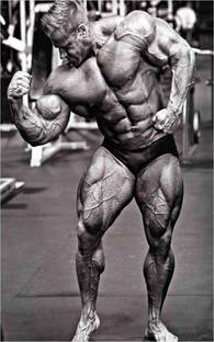 GYM Body Builders Wall Poster For Room With Gloss Lamination M41 Paper Print