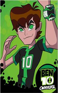 Ben 10 Cartoon Wall Poster For Room With Gloss Lamination M21 Paper Print