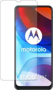 silkykraftz Tempered Glass Guard for Motorola Moto E7 Power