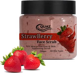 QUAT Strawberry Face Scrub UV Skin Protection  Scrub