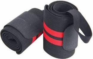 FITRONYX Weight LiftingTraining Gym Straps Thumb Support Grip Gloves Body Building 1 set Wrist Support