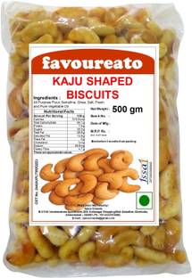 Favoureato Kaju Shaped Biscuits (Kaju Biscuits / Cashew Nut Biscuits) Bakery Biscuit