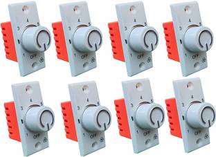 Hiru SWITCH 7 STEP - 8 PCS Fancy FAN REGULATOR for Home & Office Step-Type Button Regulator