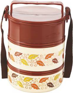 JAYCO Multiplex JR2 2 Layer Lunch box for Office/College/School - Brown 2 Containers Lunch Box