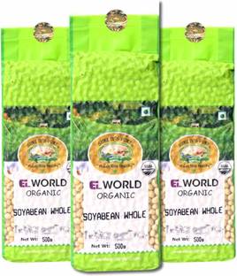 ELWORLD Organic Green Soya Bean (Whole)