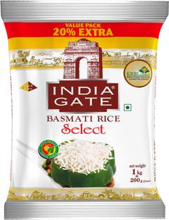 INDIA GATE Flavourful & Fine Select|Long & Slender Grains|Naturally Aged|Flavourful & Fine Basmati Rice (Polished)